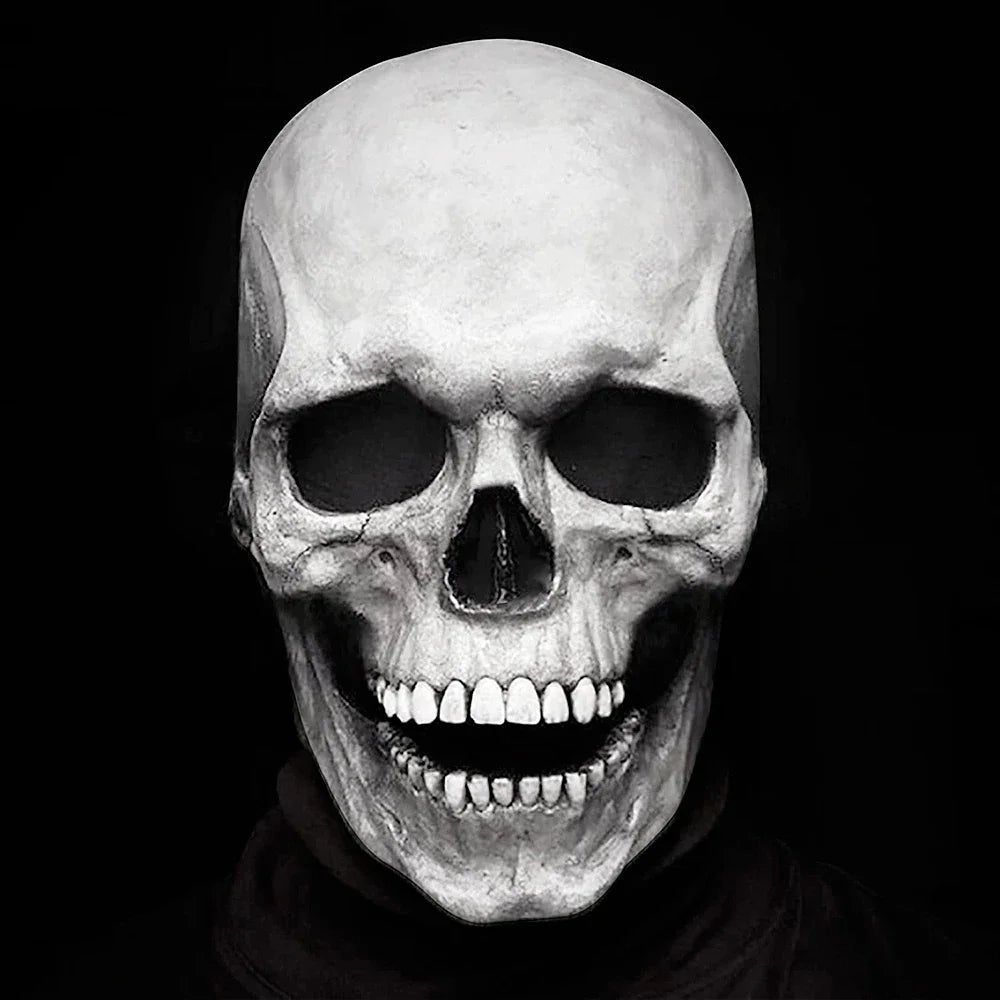 Halloween Mask Latex Scary Horror Decoration Full Head Skull Mask Helmet Cosplay Jaw Masque Gifts Party Costume Pro Mask