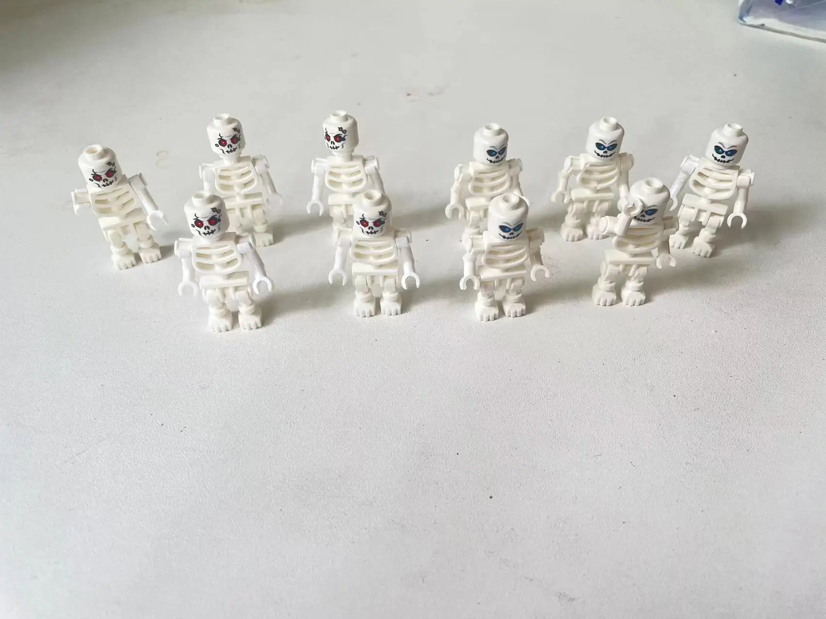 Halloween Skeleton Soldiers Ghosts Zombies Characters Building Blocks Toys Bricks Ornament Small Particle Developmental DIY Toys