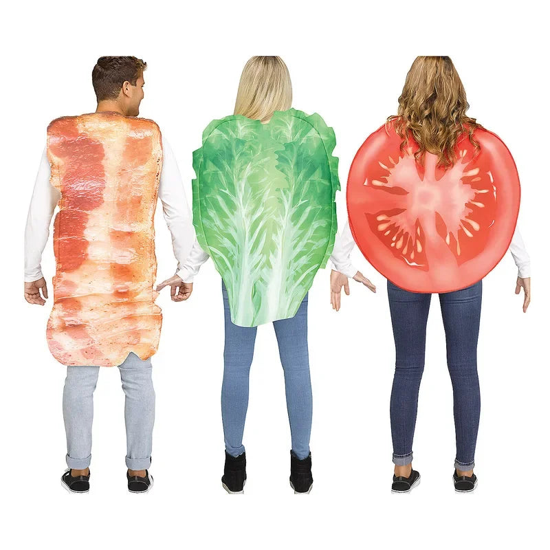 Halloween Costumes Vegetables Food Cosplay Eggs Tomatoes Bacon Meatloaf Cabbage Women Men Adult Christmasneedle-Fine Composi#1#W