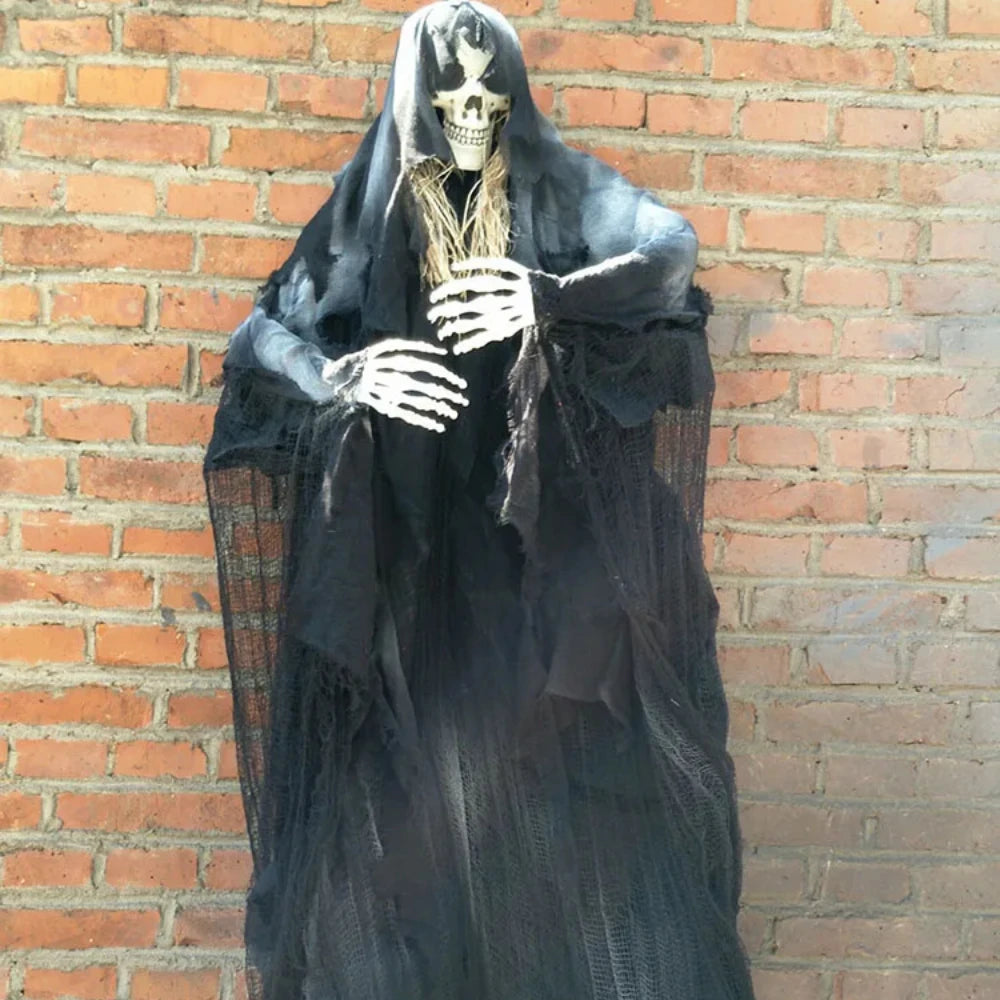 Halloween Horror Props, Ghost, Hanging Skull, Sound Sensor, Haunted House, Escape Room