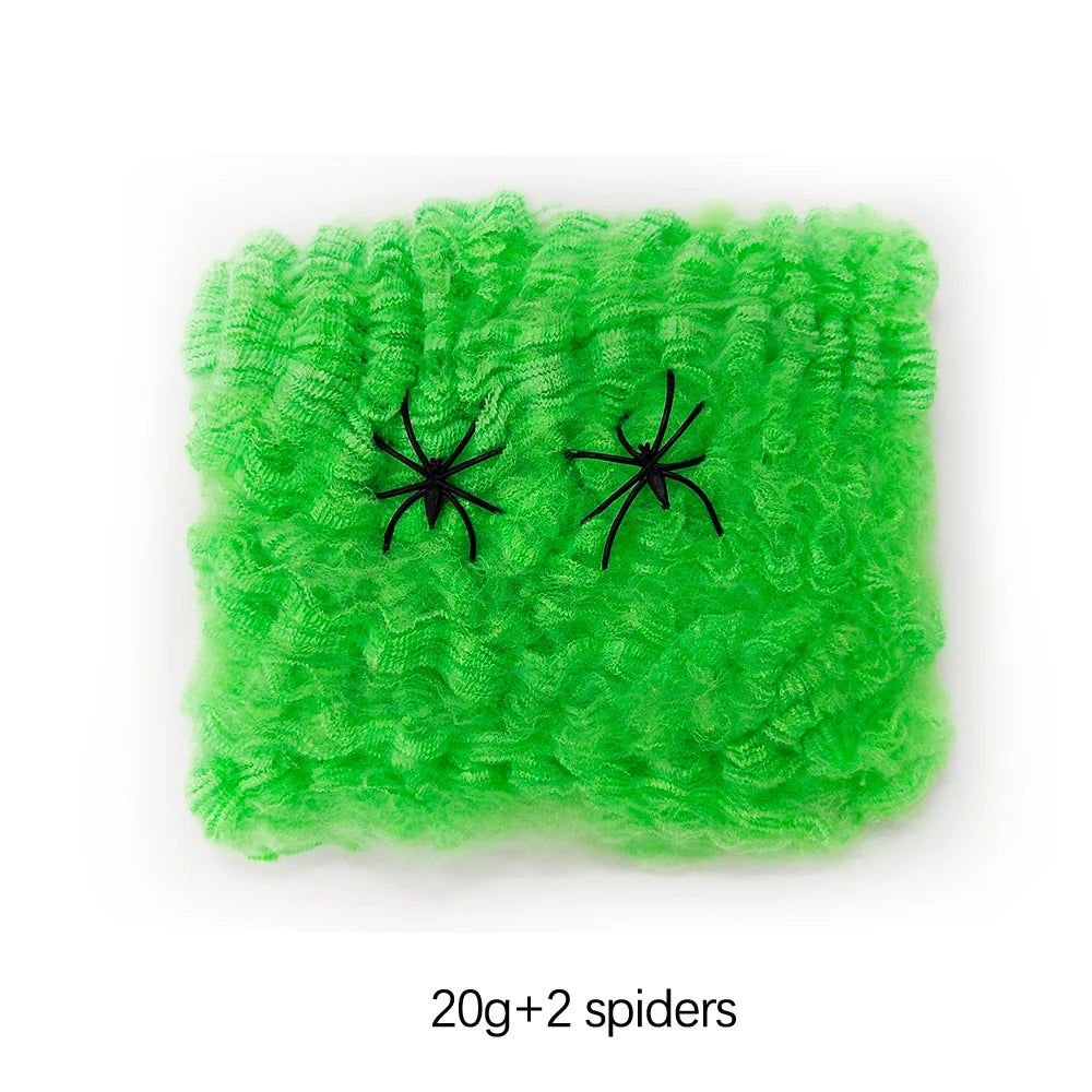 Halloween Decoration Party Accessories Decorations for Events Scream Festa Spider Web Black Outdoor Props Haunted House Spider