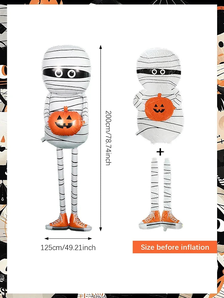 1pc huge Halloween mummy balloons for Halloween Party Indoor, Outdoor, Yard, Garden Decoration