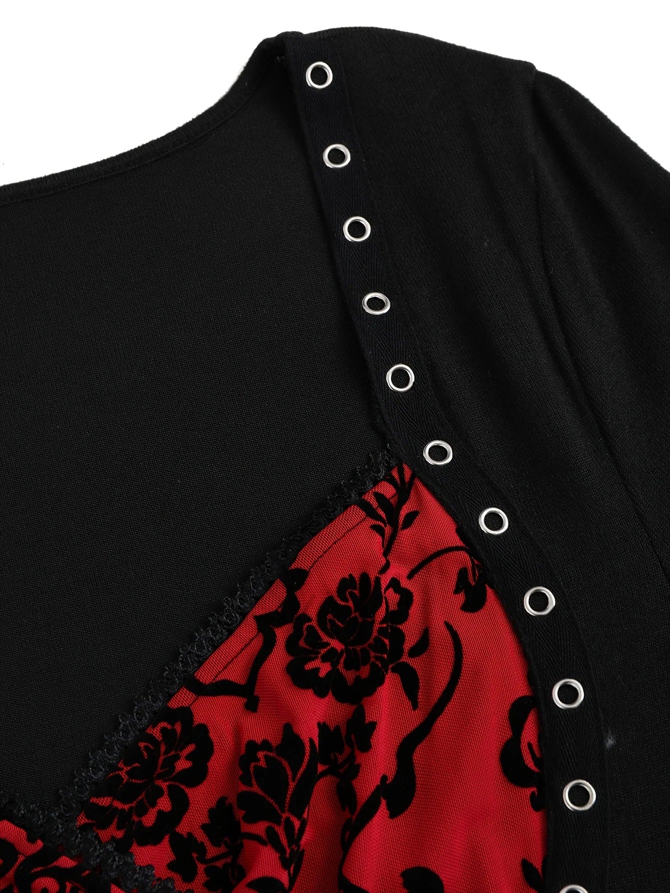 Halloween special plus size women's Gothic Halloween party dress blouse