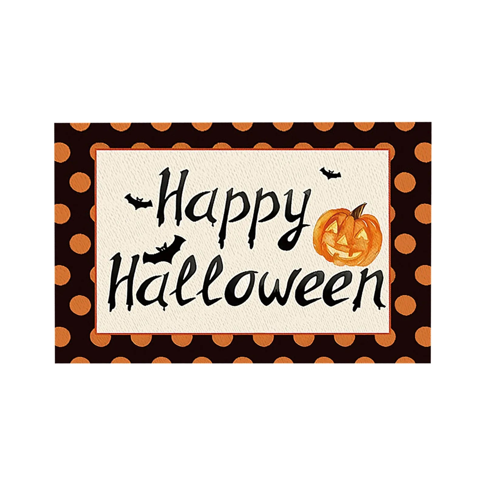 Halloween Table Placemats Linen Ghost Festival Atmosphere Table Mat Bat Pumpkin Spider Web Dining Table Decorations