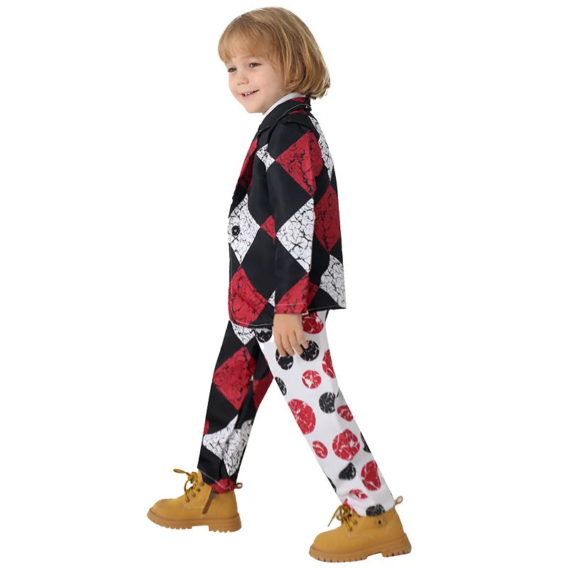 Toddler Sinister Clown Costume for Kids' Scary Creepy Halloween Boy's Suit