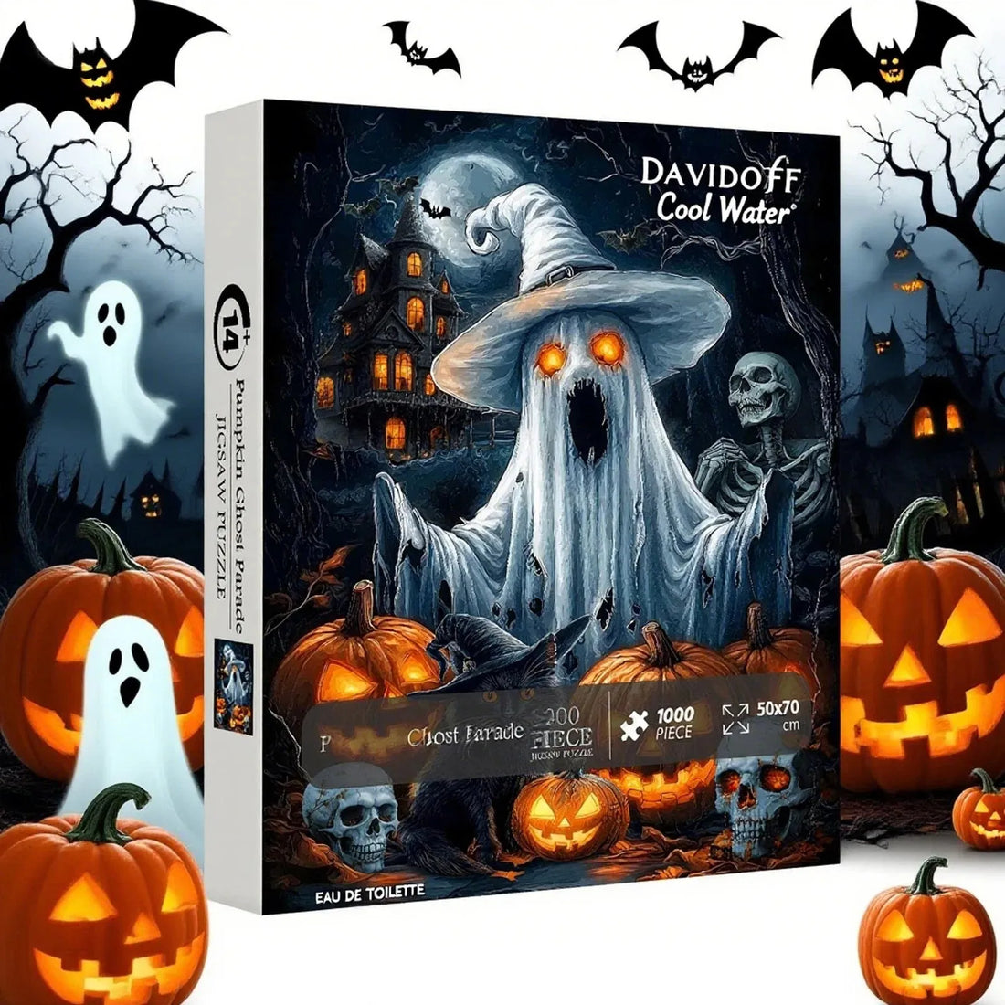 Halloween Puzzles Game For Challenging Holiday Ghost Gothic Game Toy For Adult Family Party Men Women Kids Collectibles, Gift