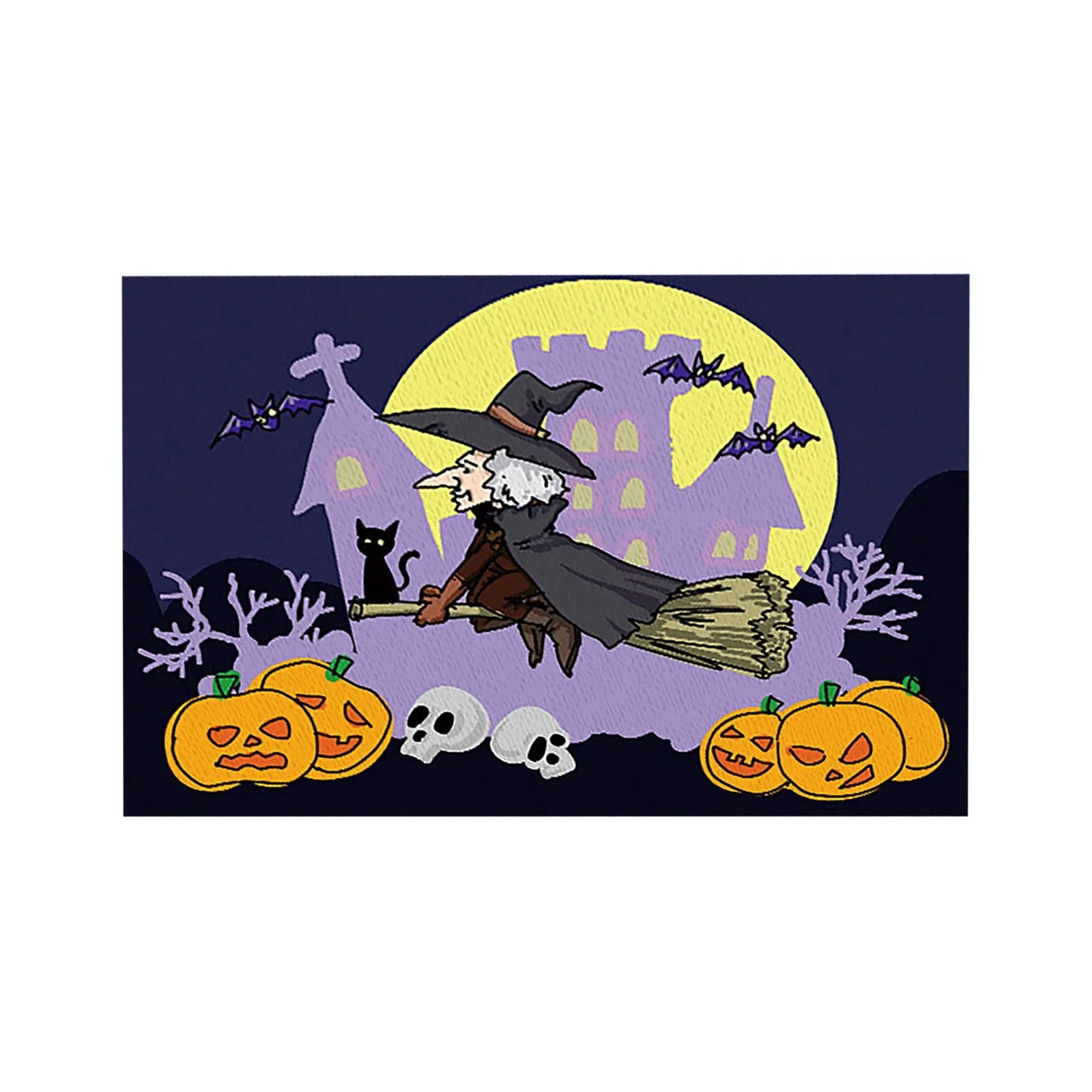 Halloween Table Placemats Linen Ghost Festival Atmosphere Table Mat Bat Pumpkin Spider Web Dining Table Decorations