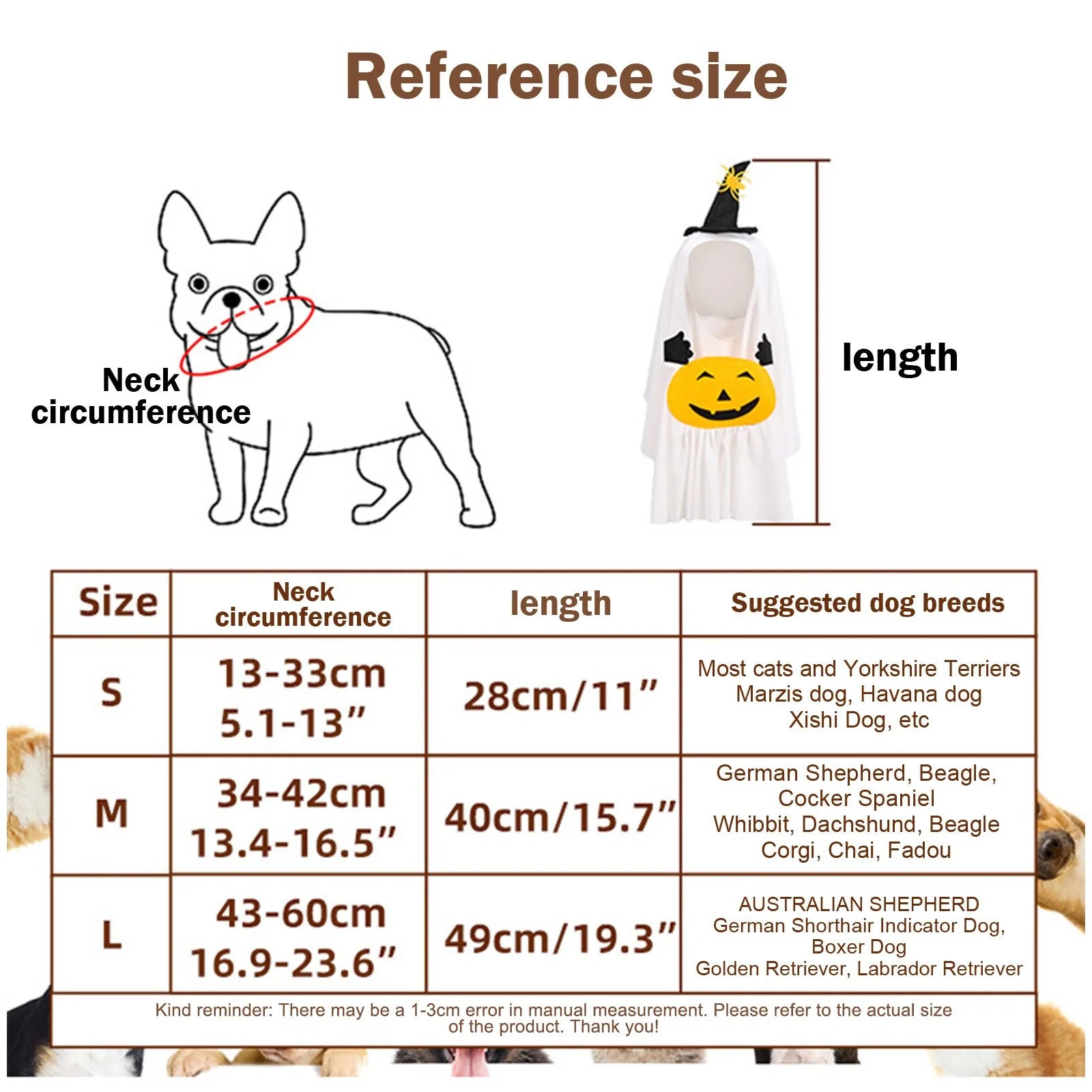 Adorable Ghost Pumpkin Pet Costume Halloween Theme Party Pet Cute Dress-Up Photo Props Decoration Soft Fabric Design Pet Clothes