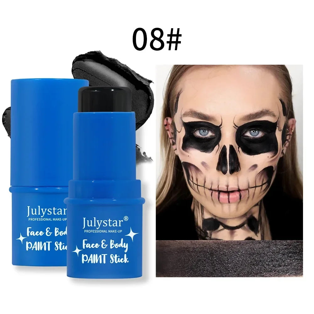 Halloween Face Body Painting Stick Cream Waterproof UV Light Neon Green Purple Pink Black White Paint Party Art Makeup