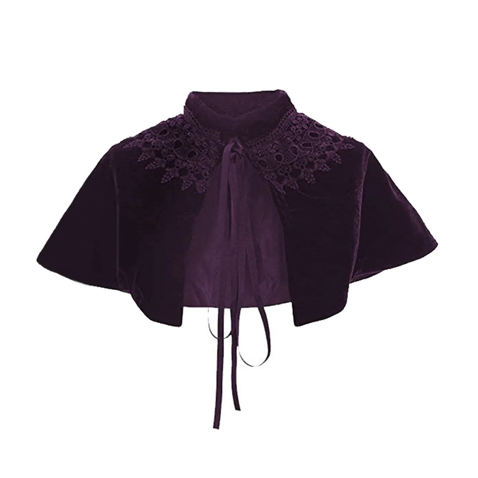 Halloween Costume Cosplay Party Larp Costume Black Cape Mantle Coat Wicca Robe Medieval Victorian Gown Elegant Costumes Adult